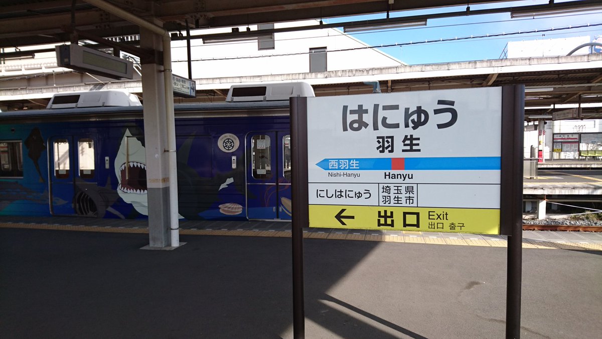 家出ネコ 明日からマンホールカードが 配布される羽生市 そういや1月の遠征で 桐生から熊谷に移動するのに 乗り継いだのは 羽生駅でした 桜沢みなのと 乗車した秩父ジオパークトレインを 記念撮影 マンホール マンホールカード 羽生市 秩父鉄道