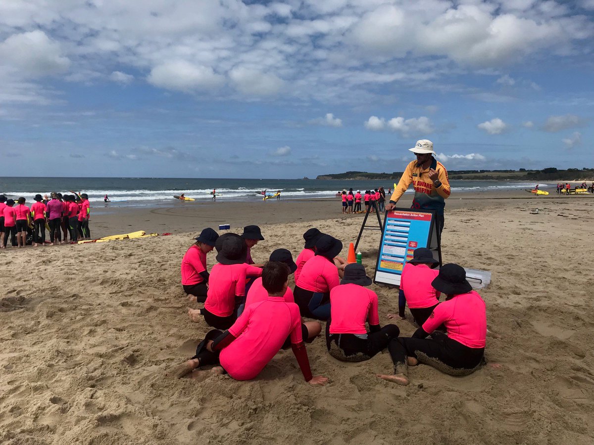 Another fantastic week touring the #OWLE program around the state, with students at #Inverloch taking part in 2hr practical programs to learn engaging water safety, lifesaving and emergency response skills. #openwaterlearningexperience #watersafetyweek2017