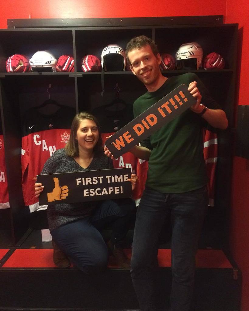 myst_minds's tweet photo. This lovely couple’s first escape room was a success! #firsttimeescape #wedidit #toronto https://t.co/Nw2UHc3UBT