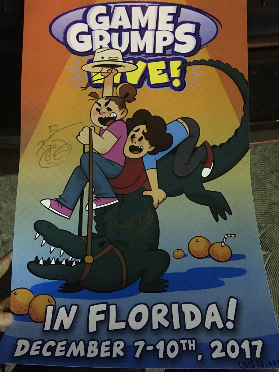 Alwec On Twitter Went Out To Game Grumps Live Tonight It Was A Pretty Amazing Show Good Job Gamegrumps Love The Poster Too