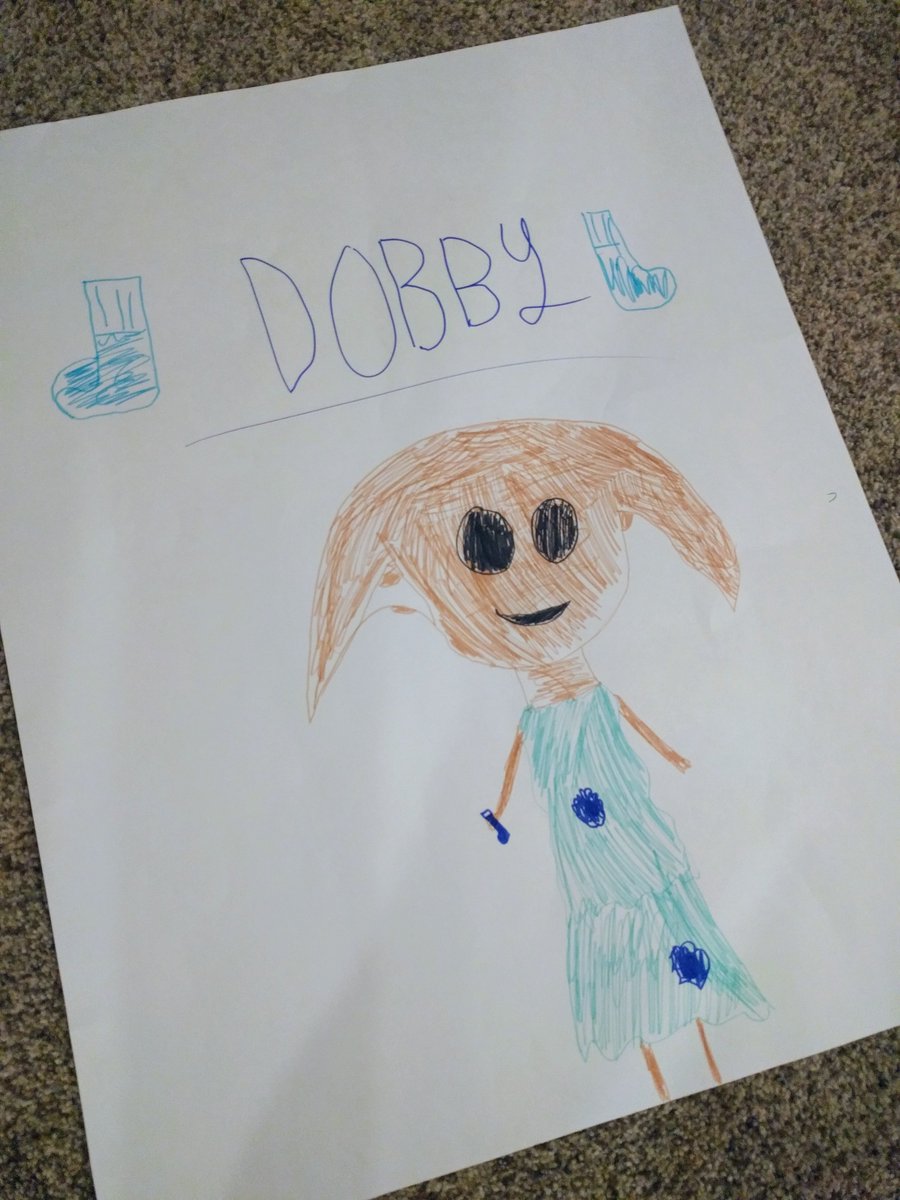 CarrieSHall's tweet photo. Thank you @jk_rowling for creating a world that has been magical to share with my daughter. Watching her embrace the words as they are read is magnificent. This week, as we read Deathly Hallows, we wept with Harry as he buried Dobby. Those tears were magic. #RIPDobby #Grateful https://t.co/Yj8p991O5W