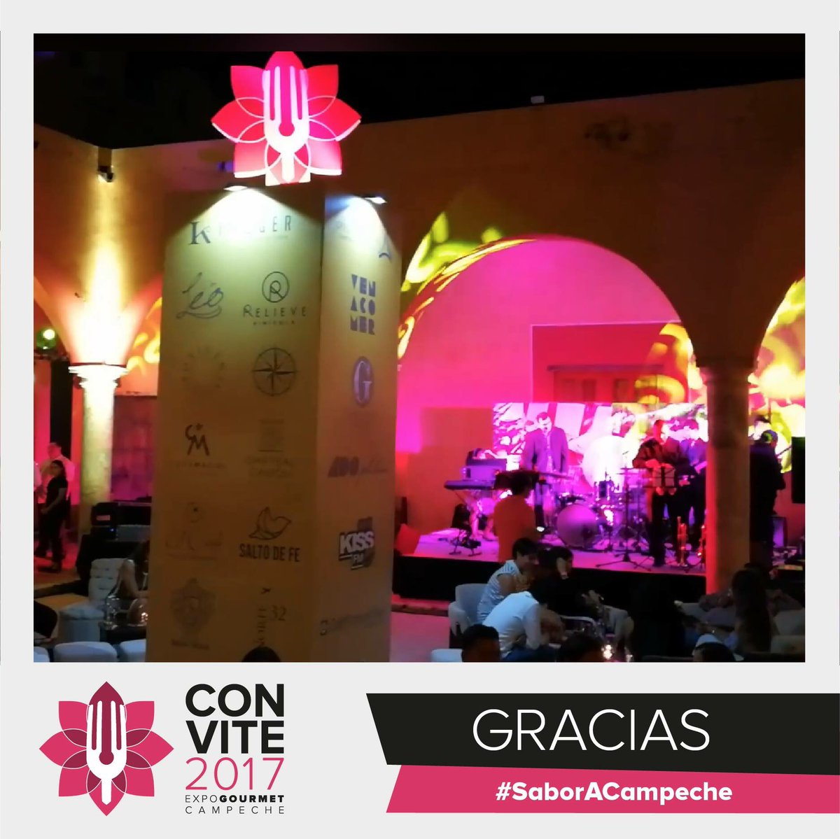 Muchas gracias <a href="/ILUMINAGLOW/">ILUMINAGLOW</a> por iluminar #Convite2017 y ambientarlo de una manera única. 

Los esperamos para #Convite2018 

#SaboraCampeche