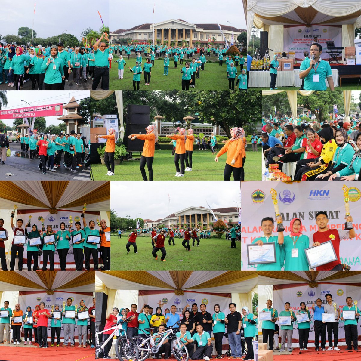 Jalan Sehat Berhadiah .....Selamat pada para Juara....semakin Juara melayani masyarakat (Puncak acara Dlm rangka HKN Ke 53 &amp; HUT KORPRI 46)<a href="/ganjarpranowo/">Ganjar Pranowo</a> @bkdjatengprov <a href="/dinkesjateng/">dinkesjatengprov</a> <a href="/humasjateng/">Humas Jateng</a> #kemalajateng #JatengGayeng #hkn53 #hutkorpri46