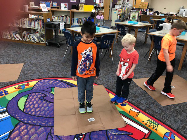 annwileyIA's tweet photo. @JCSD_LAE Kindergarten Students being human devices and following code with unplugged activities!  #HourOfCode2017 @JohnstonCSD 
We are future computer engineers and software designers!  Look out world! https://t.co/MyuuX5Nv9A