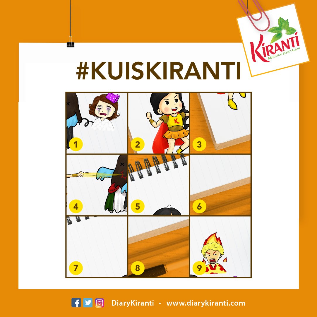 DiaryKiranti's tweet photo. Susun angkanya supaya menjadi gambar yang tepat, yuk!
Cara jawab:
1.Follow Facebook/Twitter/Instagram @DiaryKiranti
2. Like Postingan ini 
3. Format: (jawaban) (mention 2 teman) #KuisKiranti 
1/2 https://t.co/mjmx79a23i