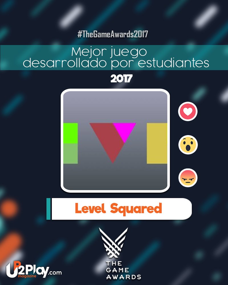 UP2PLAYcom's tweet photo. Los estudiantes también tienen mucha creatividad, por eso merecido premio para #LevelSquared como Mejor juego de estudiantes

 #thegameawards #Up2Play https://t.co/66DiuHsHIR