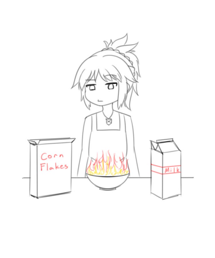 OfClarentBlood's tweet image. "I tried making a midnight snack... did I miss a step..."