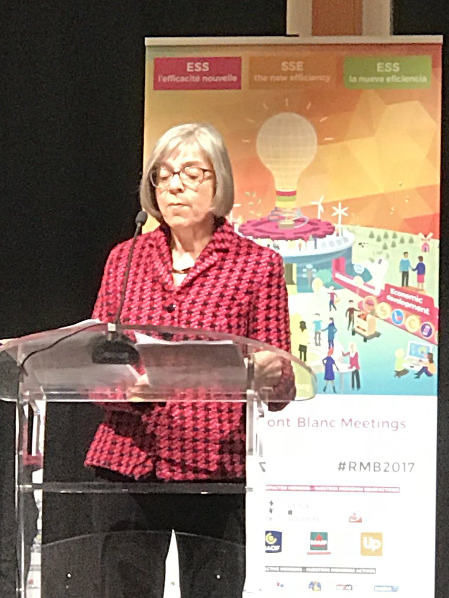 bgiyer's tweet photo. Deborah Greenfield, Dy. DG Policy ILO, “SSEs have an important role in decent work and employment through job guarantee, social protection and social dialogue. It needs to bridge gap between ideals and reality of their context & ensure data to back their contribution #RMB2017 https://t.co/87khbBTkZn