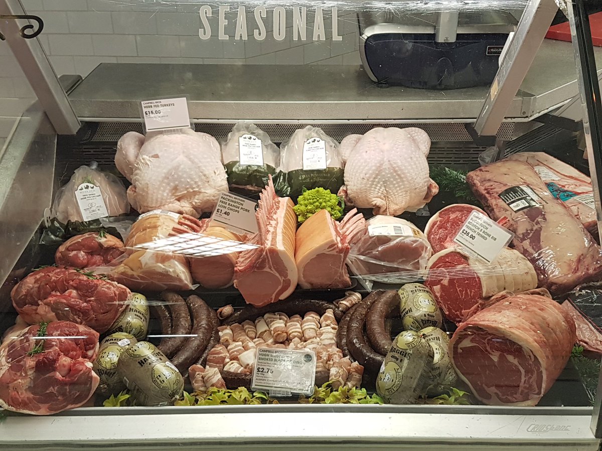 deepeew_doug's tweet photo. Seasonal counter @SelfridgesFood @campbellsmeat https://t.co/aT6wymc1OH