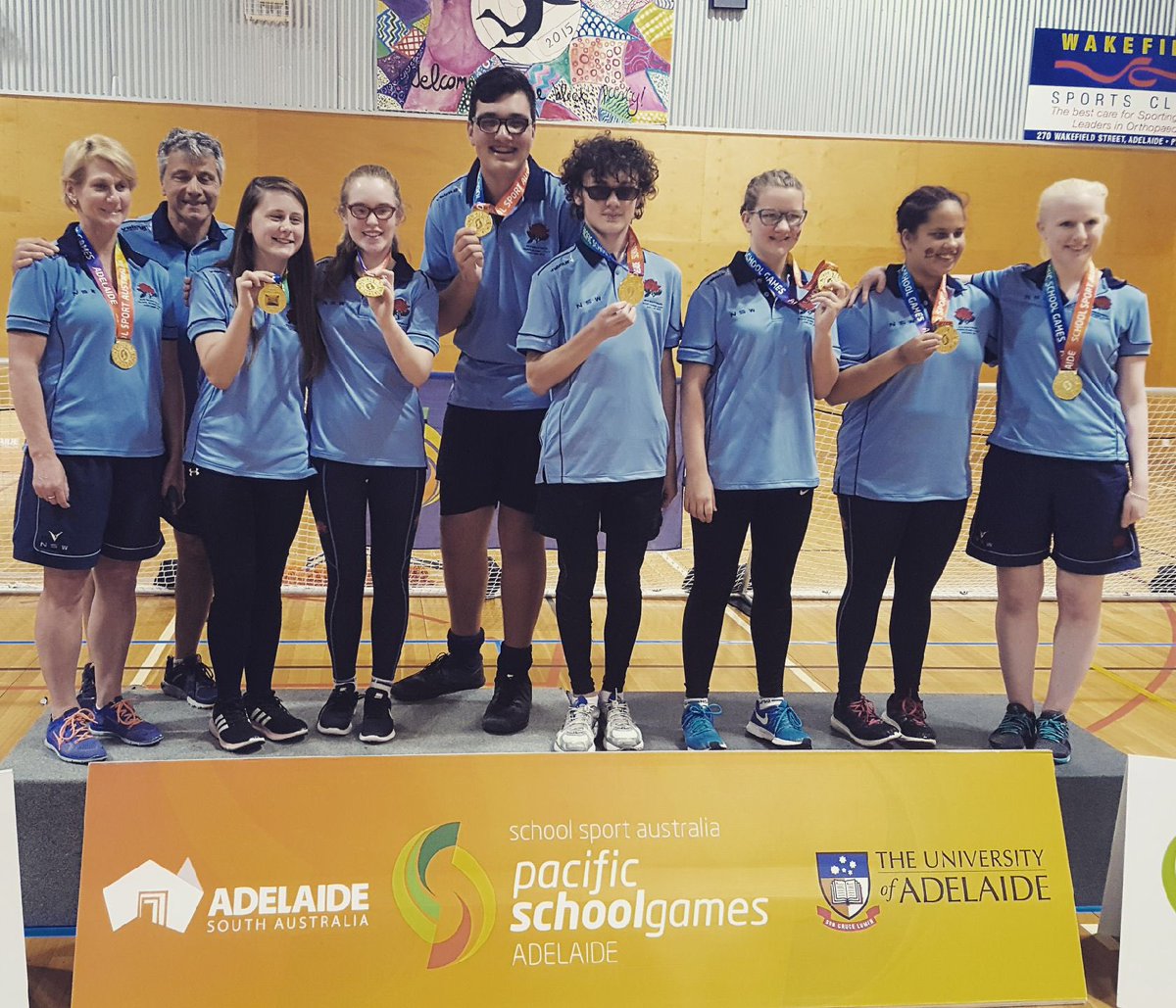nswpssa1's tweet image. GOLD Today for our Goalball Team - inspirational athletes they may be vision impaired but it doesn’t hold them back what a team @PSGSSA @NSWEducation @blindsportsnsw