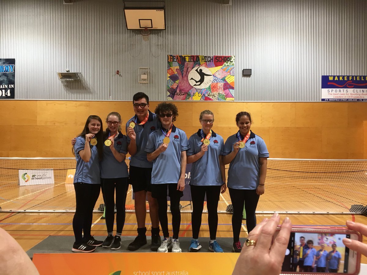 nswpssa1's tweet image. GOLD Today for our Goalball Team - inspirational athletes they may be vision impaired but it doesn’t hold them back what a team @PSGSSA @NSWEducation @blindsportsnsw