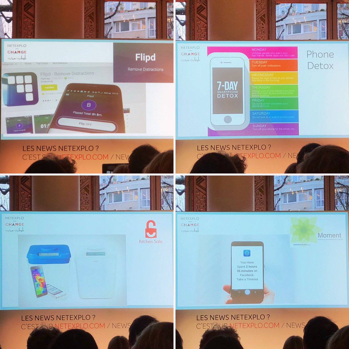 JulieDaudignon's tweet photo. @Netexplo : la déconnexion, un luxe ? Les leaders ne sont plus sur les réseaux sociaux... Voici 4 applis pour se désintoxiquer : #kitchensafe #flipd #phonedetox #moment #netexplochange #digitaldetox #digital https://t.co/LBx9AViwtJ