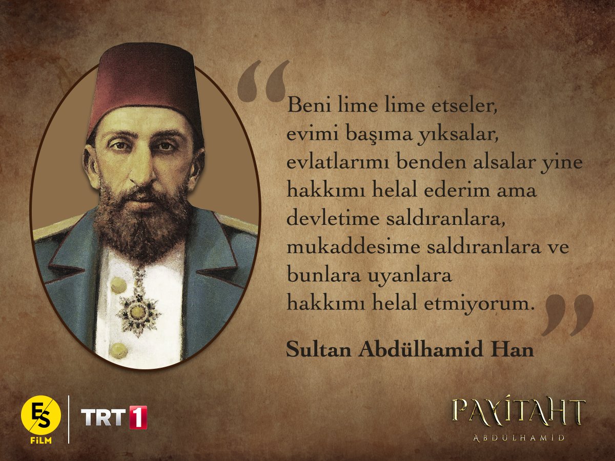Hayırlı Cumalar!
#PayitahtAbdülhamid yeni bölüm bu akşam 20:00'de @TRT1'de!