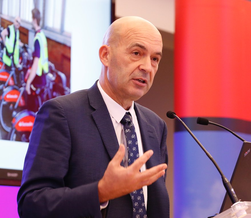 TransportXtra's tweet photo. TfL’s bike hire boss David Eddington urges @networkrail to provide more capacity at stations @TfL @SantanderCycles @RailDeliveryGrp https://t.co/QTN8rGFIz4 … https://t.co/J5ojlmsBnm