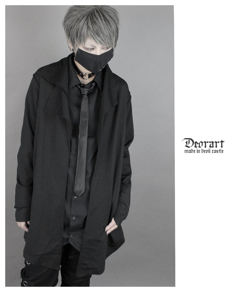 Deorart ディオラート 公式 V Twitter 新作 ネクタイ付 ドルマン燕尾 ロングチュニックシャツ ビッグサイズのシルエットとシャツワンピースのように着られるロング丈 ネクタイ付きで すぐにコーデが完成できるセットアイテム ユルさのあるストリート モード