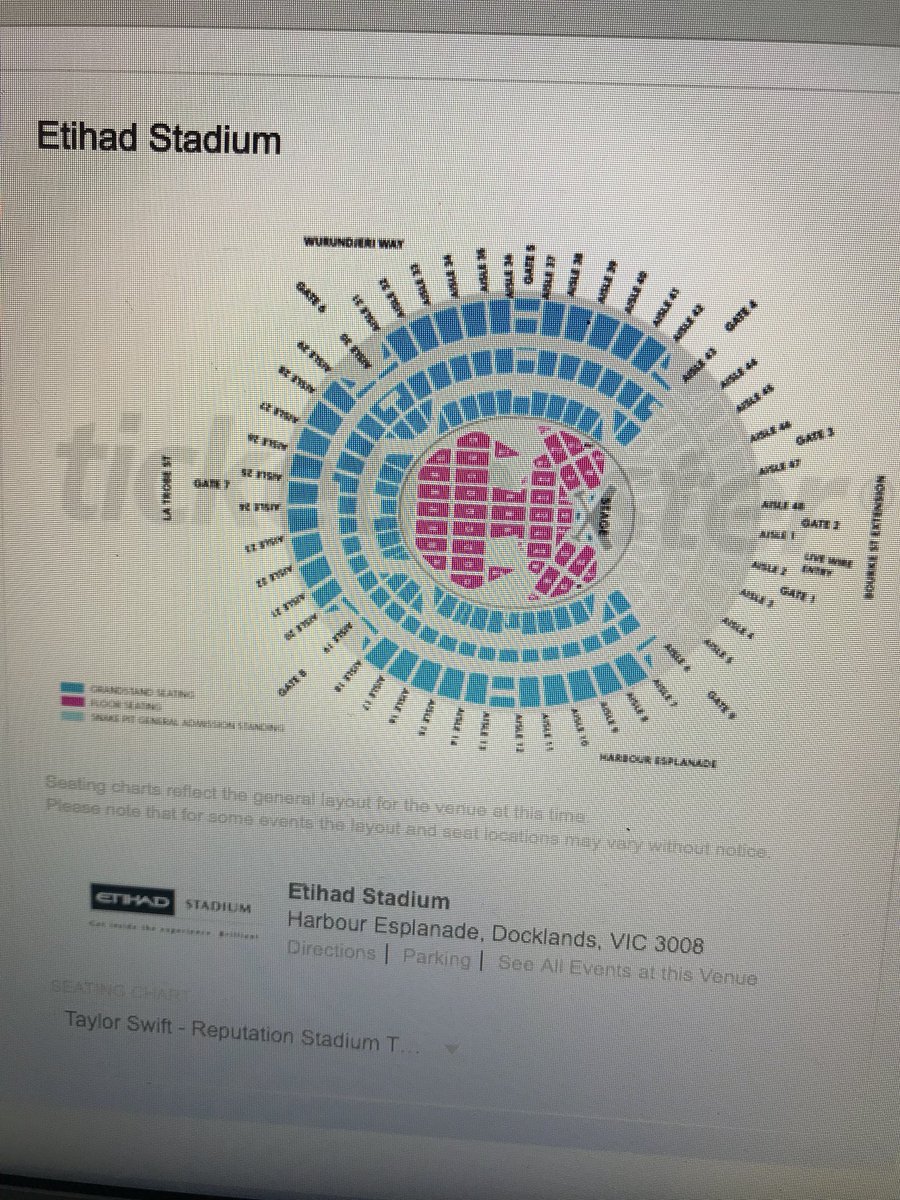 Taylor Swift Kansas City Seating Chart