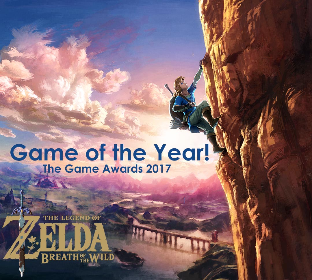 MxNintendo's tweet photo. ¡The Legend of #Zelda: Breath of the Wild se lleva a casa el Juego del Año en #TheGameAwards! ¡Felicidades a los héroes de Hyrule! https://t.co/BbOgfYPoum