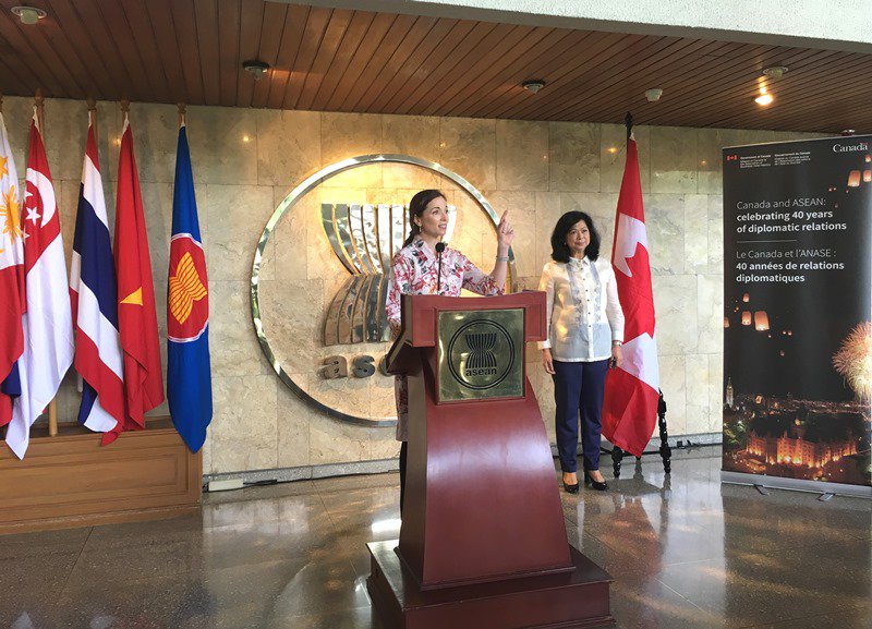 Today, we planted our 40th Anniversary <a href="/ASEAN/">ASEAN</a> -Canada tree. The tree signifies our friendship that will grow ever stronger as we enjoy a relationship that will continue to blossom for the next 40 years. #CanadaASEAN40 <a href="/ASEAN2017/">ASEAN 2017</a>