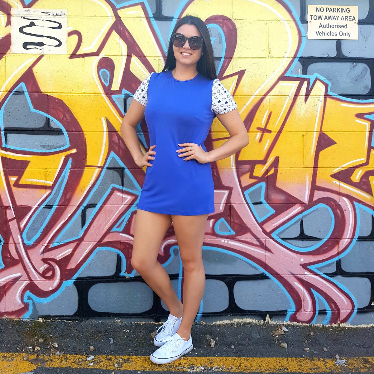 _AMANDAMONIQUE_'s tweet photo. Casey Maree wearing our Starry Nights mini dress in 'Lotus'. The perfect day dress for Gold Coast summers! 😎☉
#amandamonique #AMsquad #casualwear #summer #fashion #womensfashion #babe #blue #comfortfit #qualityfabric #australianmade #ethicalfashion https://t.co/02uczgOKIS
