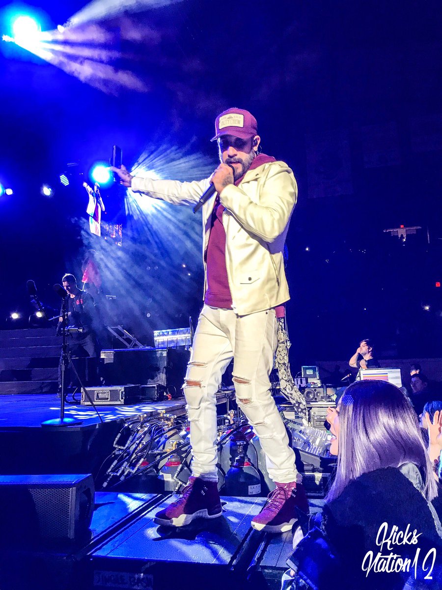 KicksNation12's tweet photo. AJ McLean from the @backstreetboys spotted in the AJ 12 “Bordeaux” at the @B96Chicago #JingleBash // #KicksSpotting https://t.co/kaFCyX9RjF