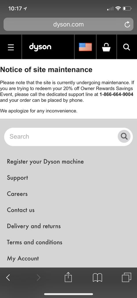 kechang's tweet photo. @AskDysonUS Been like this whole day for at least 12 hours, even now at 10:18pm pst https://t.co/bGIIn8ZIPE