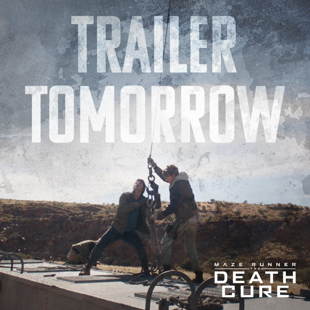 The end will be WCKD. Final trailer for #DeathCure debuts tomorrow!