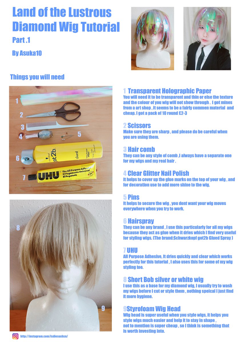 Riwa_AA_'s tweet image. Finally My wig tutorial for Dia is done! And here it is ! Hope this is useful ( sorry if my grammer or english is wrong lol , as long is understandable is okay i suppose?) Please credit me if you do decide to repost this somewhere :D