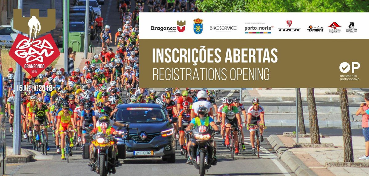 BGranfondo's tweet photo. Registrations Opening in https://t.co/RoLWtpIsUH

15 July 2018 

@MunicipBraganca 
@TrekBikes 
@PortoeNortePT 
@montesinho https://t.co/8KLigb5WB0