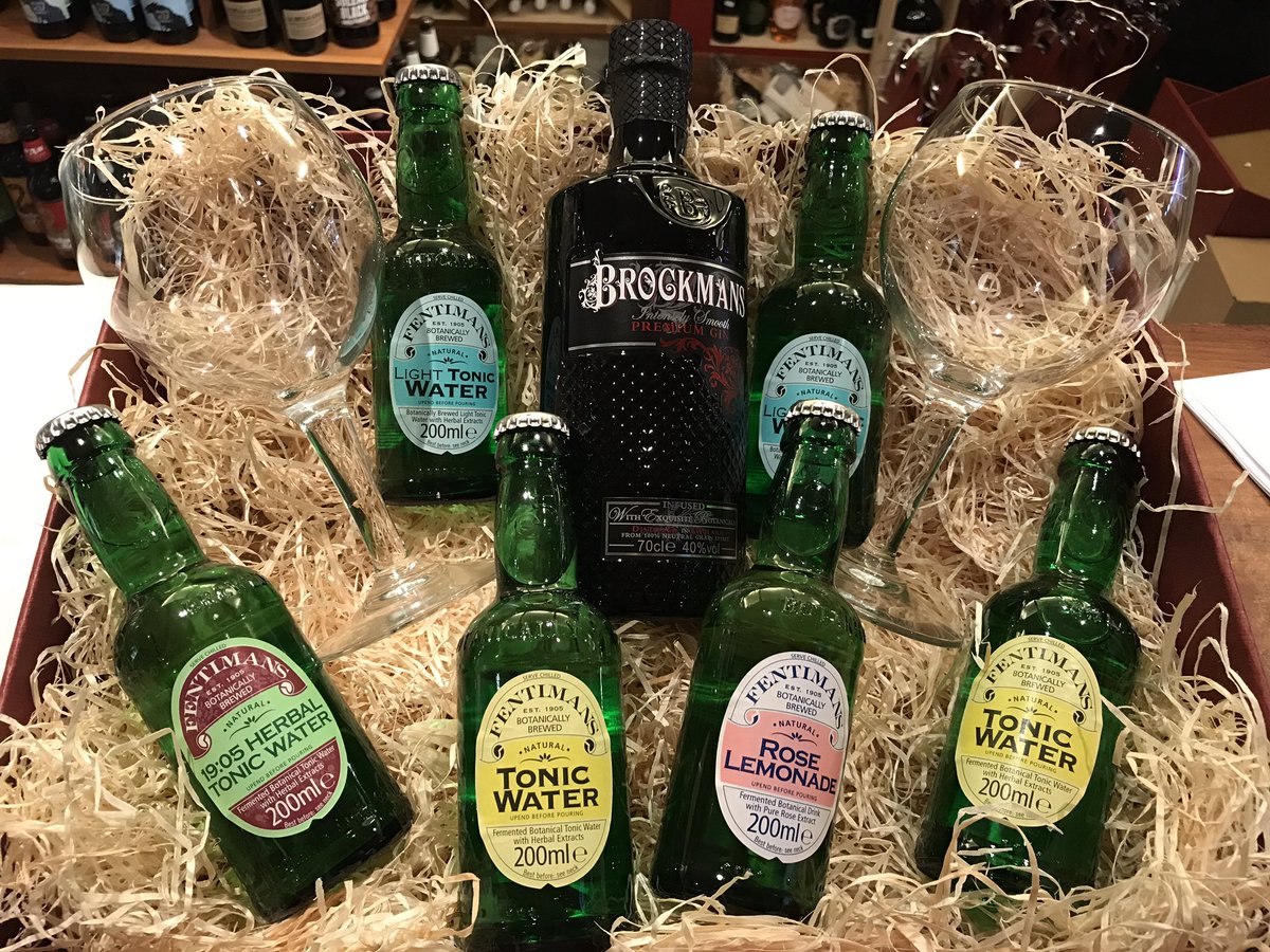 Dsixwines's tweet photo. WIN......To celebrate our fab Christmas Hampers (Craft Beer, Whiskey, Gin, Wine) we have teamed up with @BrockmansGin and @FentimansLtd and have this Gin Hamper to give away. Retweet and like to be in with a chance to win. Winner announced 24/12. #hampers #ginhampers #gifts https://t.co/nStYbxw9lm