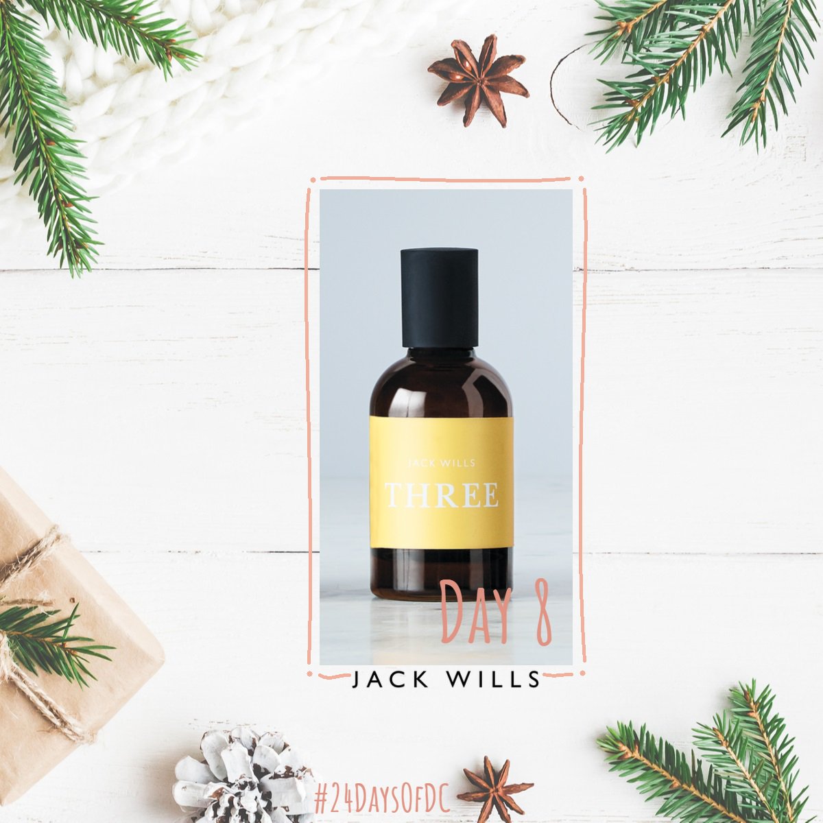 drakecircusplym's tweet photo. Day 8: This Christmas we celebrate the return of fellow Devon-natives @jackwills. Having recently opened their new store, you can win an exclusive scent from their all-new fragrance range. Retweet this post for a chance to win this citrusy unisex eau de toilette. #24DaysOfDC https://t.co/WT7lGMxuEy