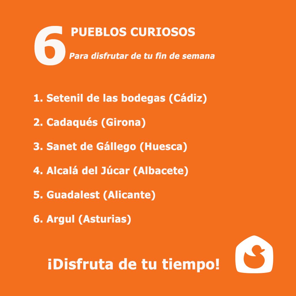 Wayook's tweet image. 6️⃣ pueblos curiosos que visitar en tu fin de semana.