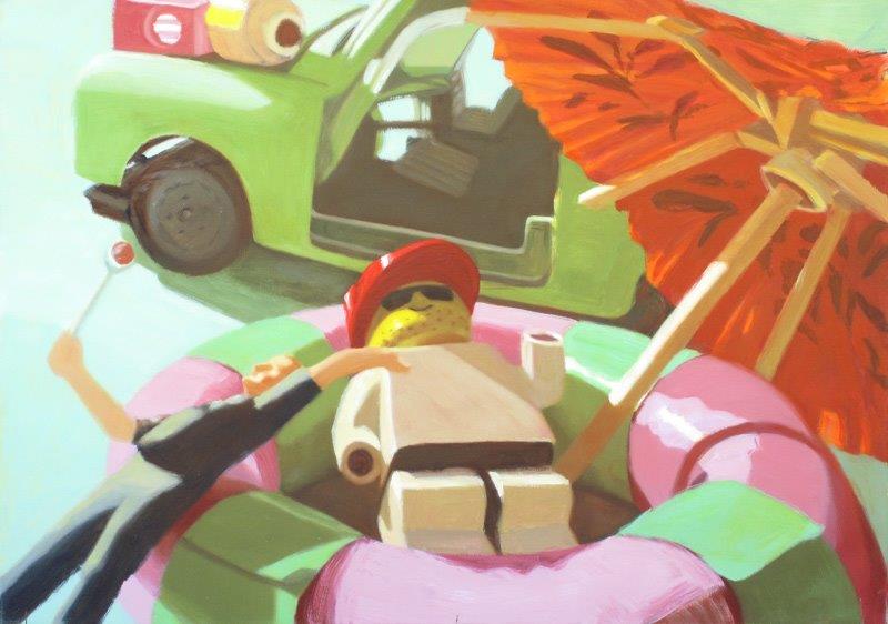 KunstNL's tweet photo. Vanwege het thema #speelgoed #COLLECTIEVISSEN in de collectie van @KunstNL "Siesta met de douanier" van #kunstenares Helcia Cino en "Homme en tenue de combat" van #kunstenaar David Delesalle. https://t.co/JwTG0wYGqy