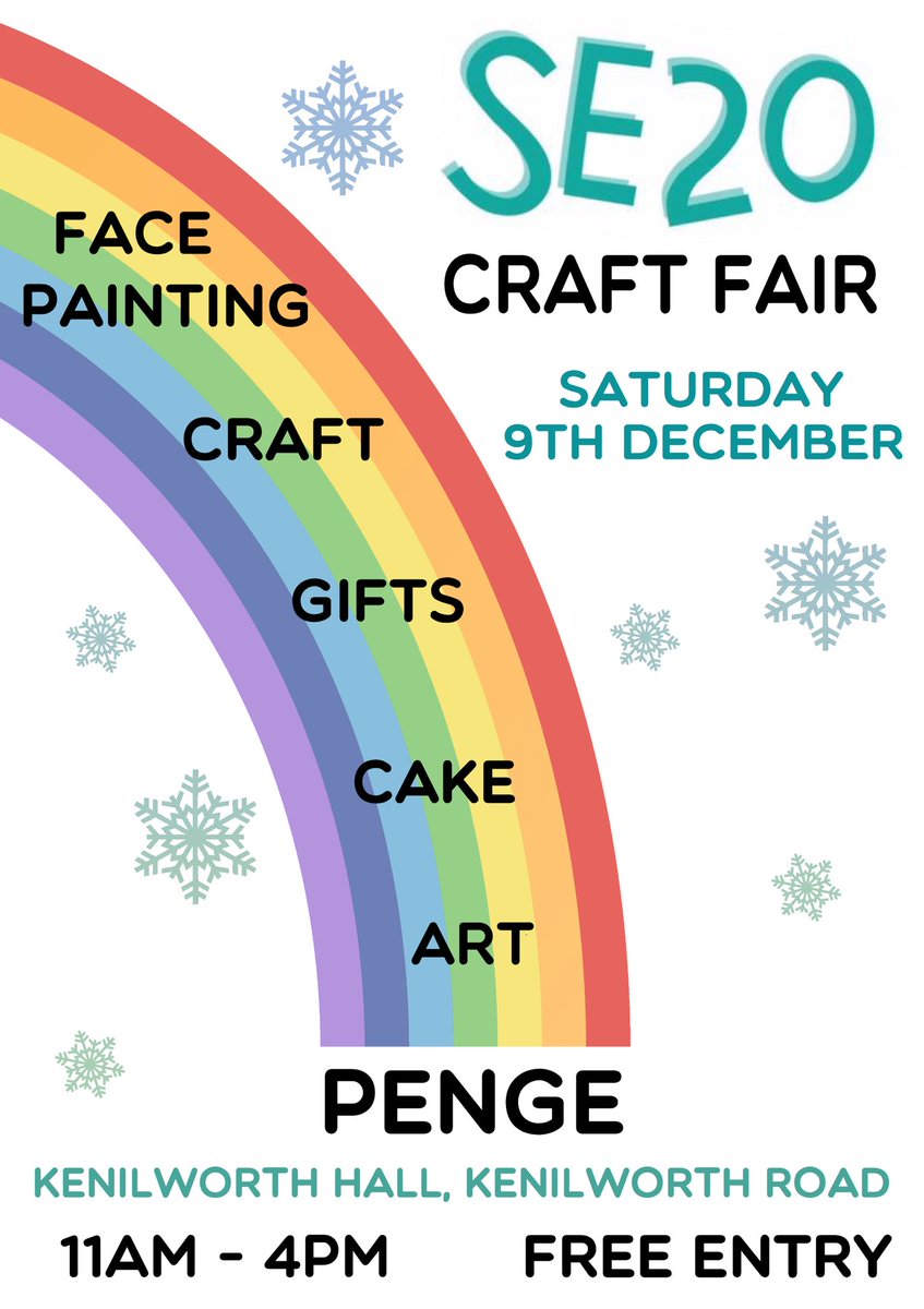 Lois (@designmakecraft) on Twitter photo Looking forward to trading at <a href="/SE20CraftFair/">SE20 Craft Fair</a> tomorrow and seeing all the #handmade goodies!
#SE20CraftFair 11am - 4pm, Kenilworth Hall, Kenilworth Road, #Penge #SE20 #lovelocal #lovehandmade #shoplocal #christmas #craft #gifts Looking forward to trading at <a href="/SE20CraftFair/">SE20 Craft Fair</a> tomorrow and seeing all the #handmade goodies!
#SE20CraftFair 11am - 4pm, Kenilworth Hall, Kenilworth Road, #Penge #SE20 #lovelocal #lovehandmade #shoplocal #christmas #craft #gifts