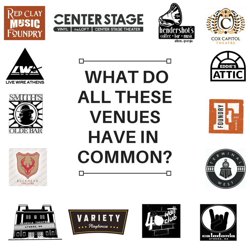 Nucisspace's tweet photo. https://t.co/peEKPA98uO They all donated a year of free shows to #nucipass. They are all supporting musicians & Nuci's Space. Get on it folks...ENTER & SUPPORT! Win a year of free shows for you & a friend to 16 Atlanta & Athens Venues! #musicvenueshelpingmusicians #preventsuicide https://t.co/4adZDJAbz1