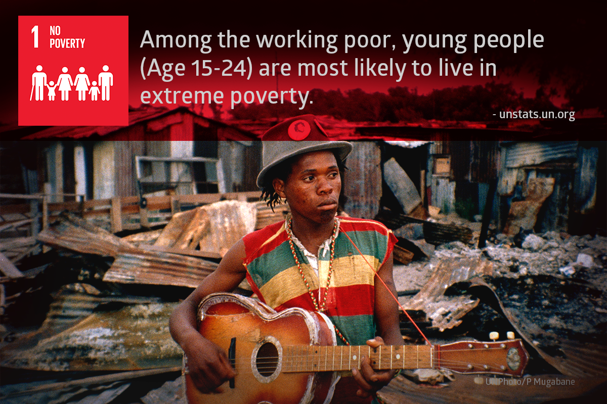 ixoworld's tweet photo. #ixoCountdown #SDG 1️⃣: No Poverty - End poverty in all its forms everywhere. In 2015, 16% of all employed youth were living below the poverty line compared to 9% of working adults. Visit: https://t.co/bMSZpSncap for more information #socimp #GlobalGoals https://t.co/1q5BdJ0tlW