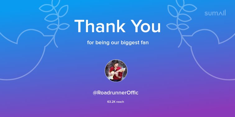 marisa_324's tweet photo. Our biggest fans this week: @RoadrunnerOffic. Thank you! via https://t.co/UlcMlctYkH https://t.co/PsHHAblich