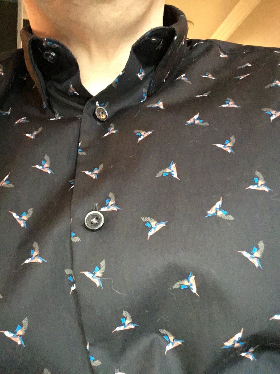 My Kingfisher shirt gets its debut today... #worksdo #mustwearabib!