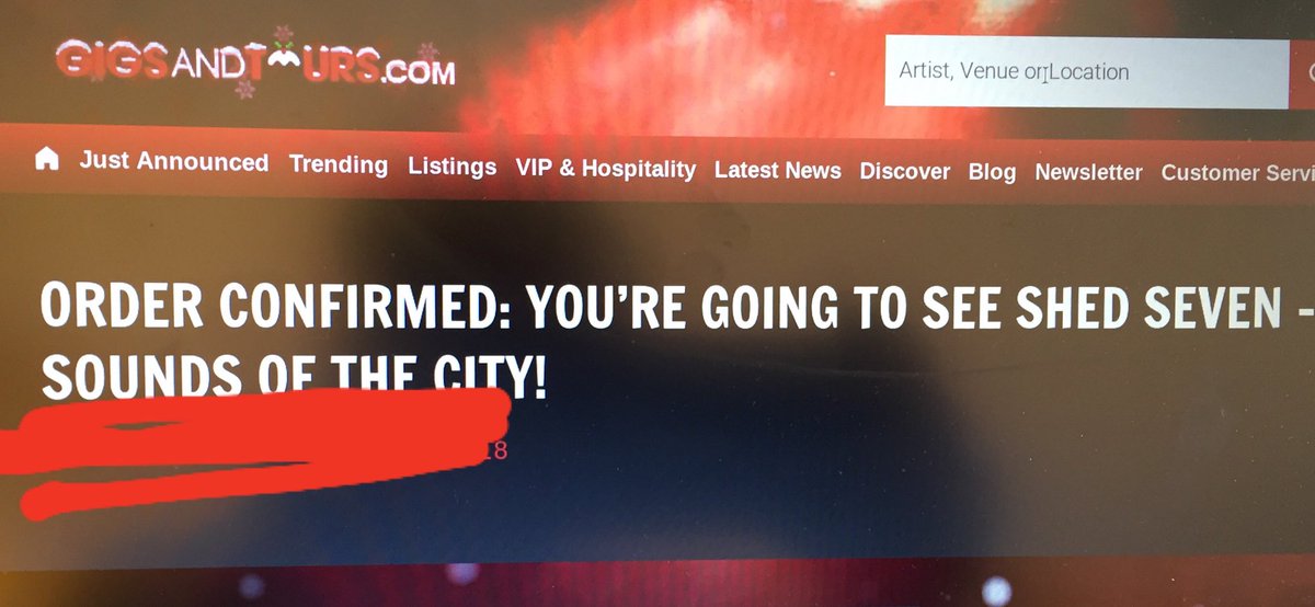 Yay !!! It's the year of shed7, seeing you in Leeds in a few weeks and hopefully again on a sunny summers day in June <a href="/shedseven/">Shed Seven</a>