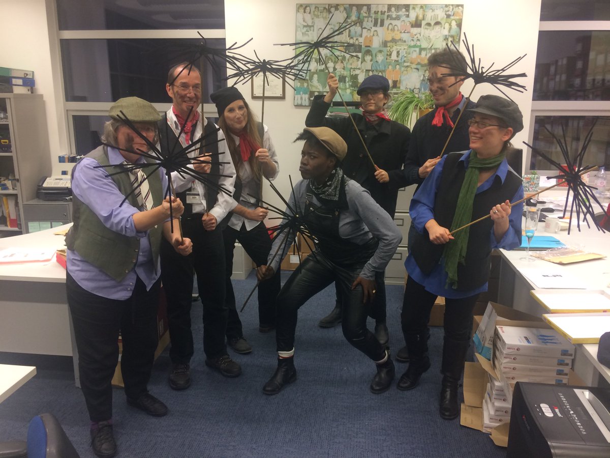TedsProject's tweet photo. And what a #Christmas #party it was!!! Here's the #TEDSTeam-- or rather, the #Chimneysweep #Team taking part in the festivities. Well done @SGDPCentreKCL for hosting a wonderful #themed #party! #TEDSChristmas #Christmasspirit #workhardplayhard https://t.co/GsmaGtuTYt
