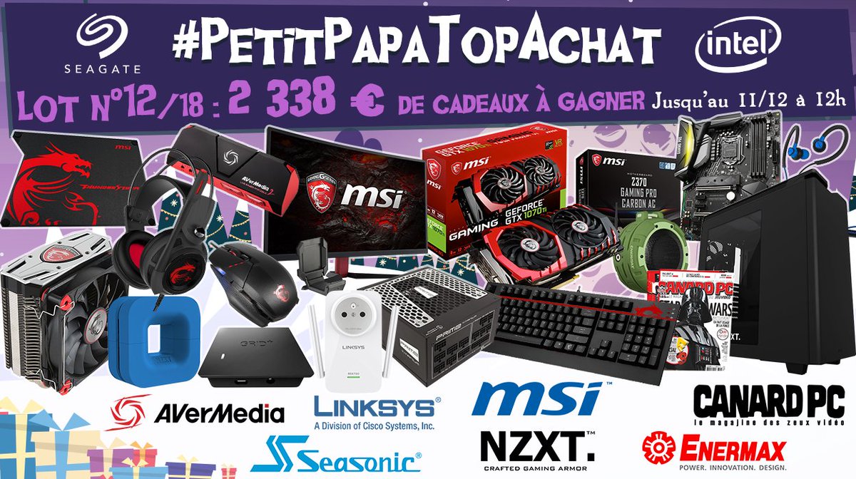 Concours 🎁 #PetitPapaTopAchat 💙

On enchaîne, on enchaîne ! Le #Lot12 d'une valeur de 2 338 € est dispo !

Pour participer, #RT + Follow <a href="/TopAchat/">TopAchat</a> ! 🍀

Retrouve tous les gagnants ici :
topachat.com/pages/concours…