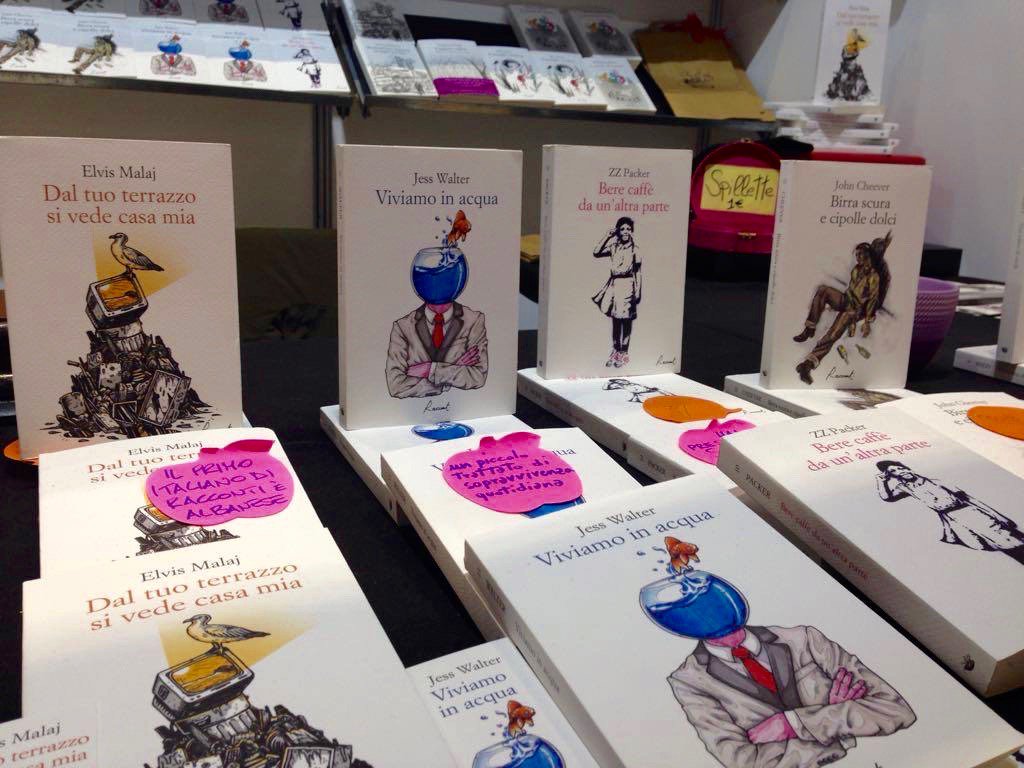 RaccontiEd's tweet photo. Allo stand E47 vi aspettano solo autori di prima fascia 😀 #ZZPacker #JohnCheever #ElvisMalaj #JessWalter. #FabrizioFrizzi #piulibri17 #racconti https://t.co/0QBq0TT3A4