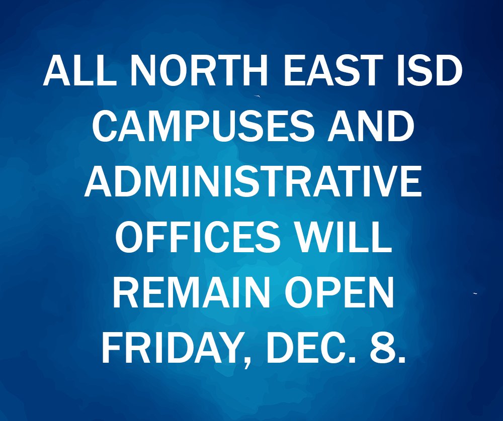 North East ISD tweet media