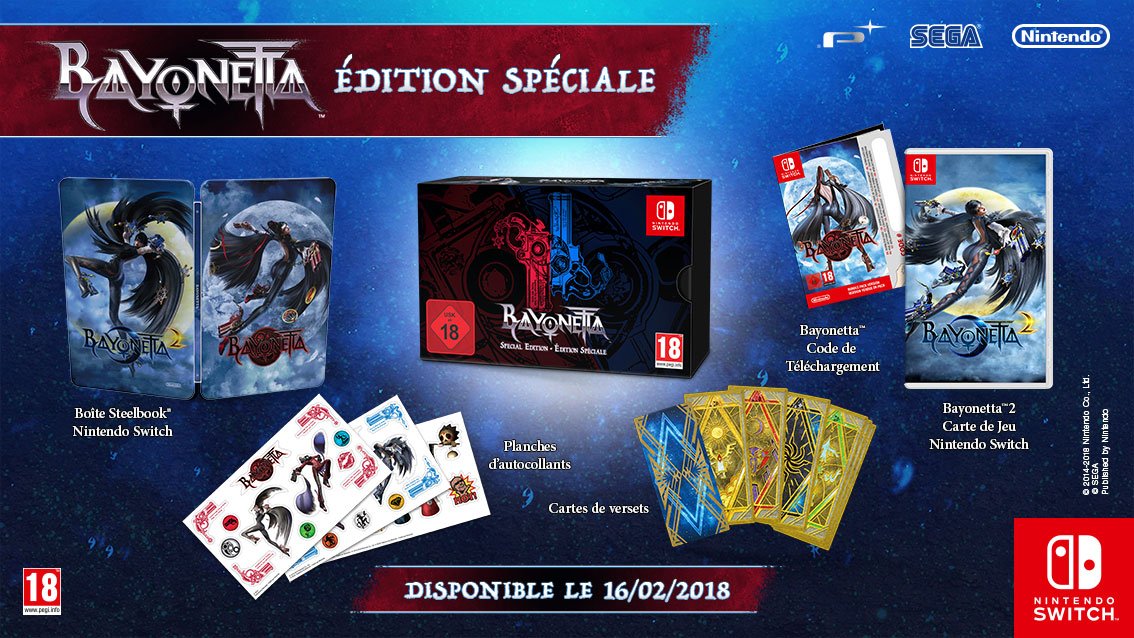 Bayonnetta 1 + 2 sur switch en édition limitée DQhSx5GWAAAjnWR