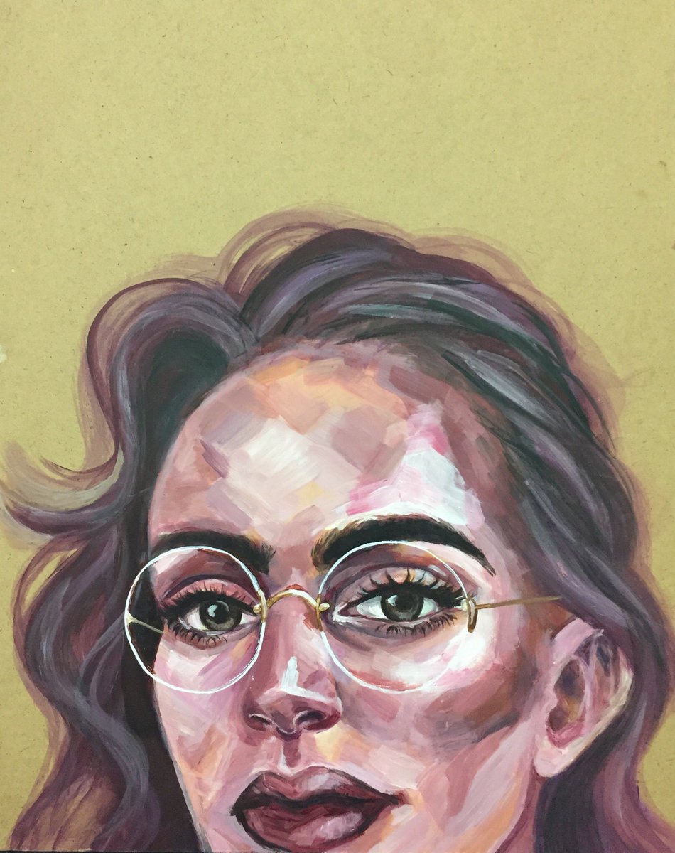 EBHSstudioart's tweet image. Acrylic painting by #apstudioart student Fiona Lu