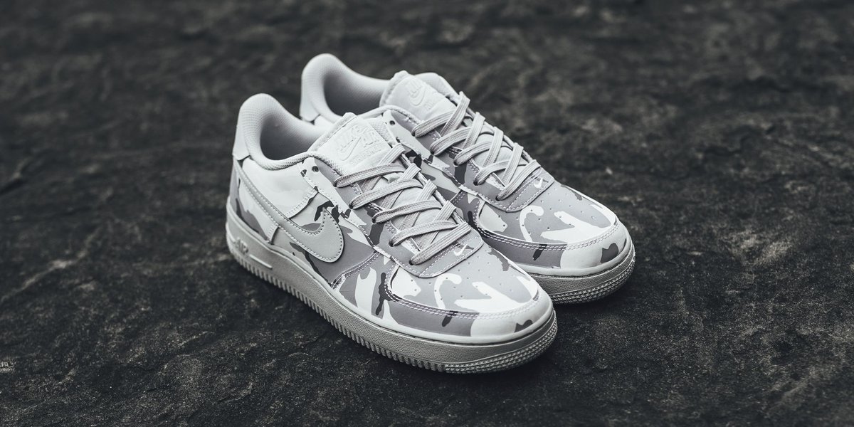 black and white camo air force 1