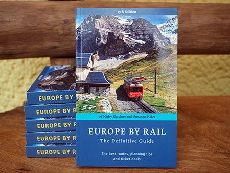EuropeByRail's tweet photo. Have you seen #EuropebyRail out in the wild yet? Send us a quick #shelfie pic if so. We love to see our pretties taking wing... #bookshops #lookforthebook https://t.co/JWmtrUQUbJ