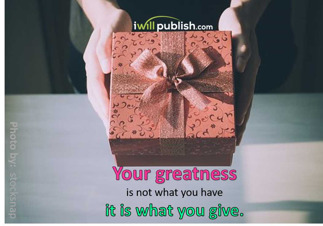 aBTSocial's tweet photo. Your greatness is not what you have it is what you give.  https://t.co/wHiWenOBZs https://t.co/oI6IgREWIr