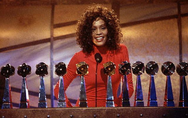 Whitney broke records #OnThisDay in 1993 winning 11 awards in one night @ The Billboard Music Awards including #1 World Artist! #WhitneyFilm