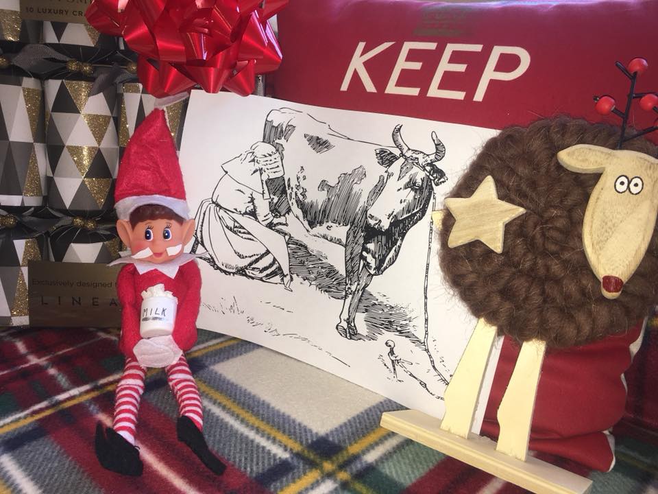 YourCarHire's tweet image. Naughty boy Bentley has stolen milk from the 8 maids
The cheeky little boy wasn’t even Afraid 🥛🐄🎄