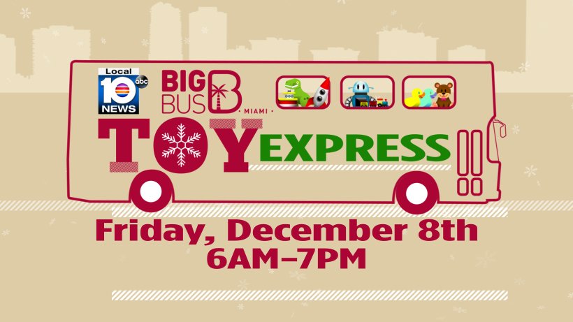 Local 10's Big Bus Toy Express is on the move. Check out all the stops here. bit.ly/2yOqKfr?utm_so… https://t.co/zR9mnz6IMu
